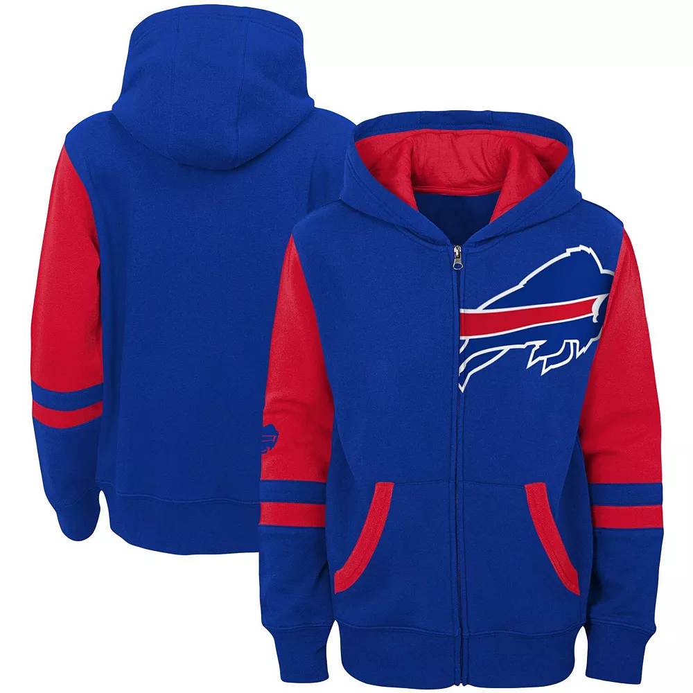 Youth Royal Buffalo Bills Stadium Full-Zip Hoodie 1 Youth Royal Buffalo Bills Stadium Full-Zip Hoodie