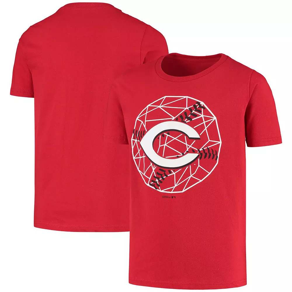 Youth Red Cincinnati Reds Digi-Ball T-Shirt 2 Youth Red Cincinnati Reds Digi-Ball T-Shirt - Image 2