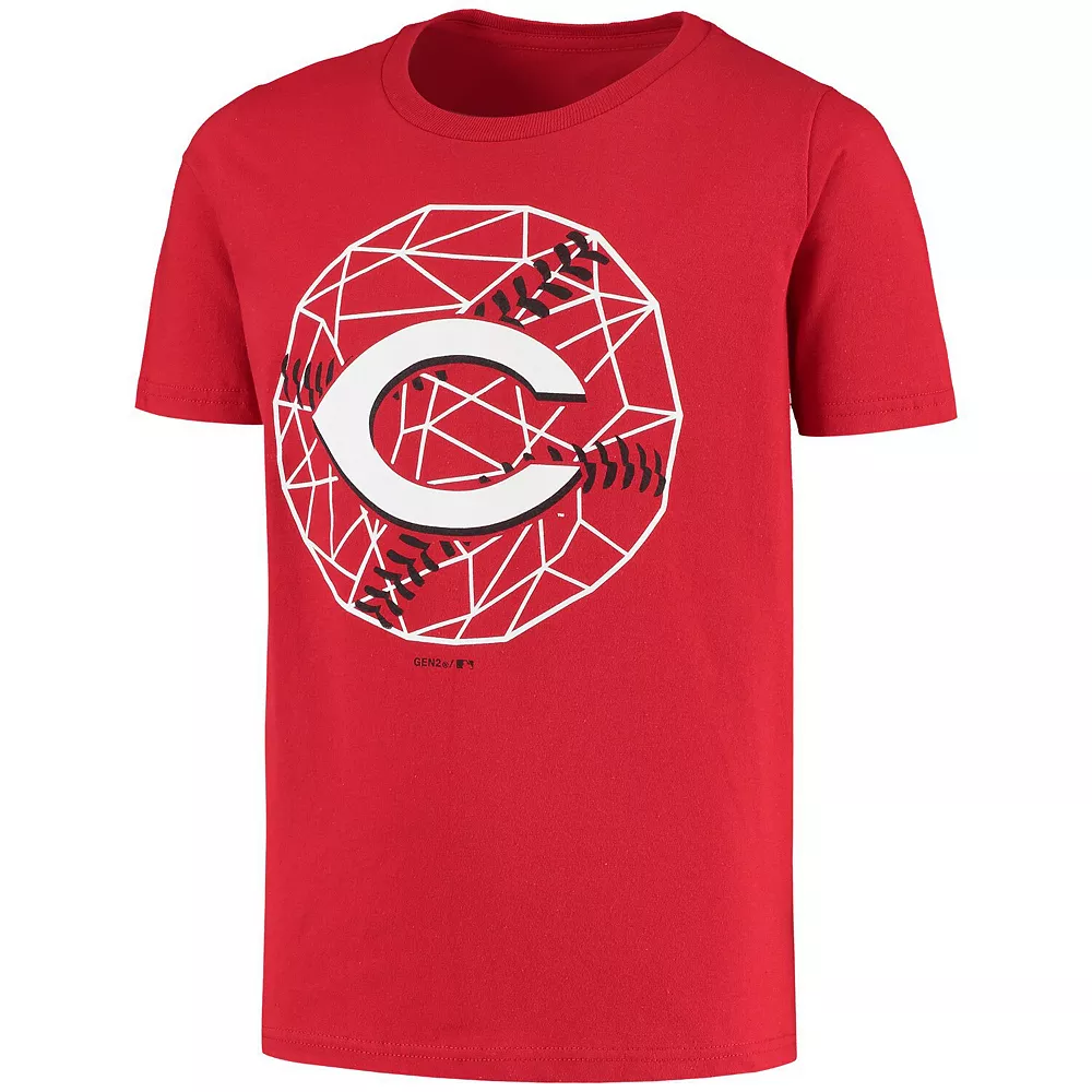 Youth Red Cincinnati Reds Digi-Ball T-Shirt 3 Youth Red Cincinnati Reds Digi-Ball T-Shirt - Image 3