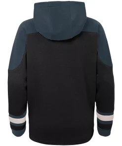 Youth Black Vegas Golden Knights Ageless Must-Have Lace-Up Pullover Hoodie -MLB Shop 4651825 ALT3