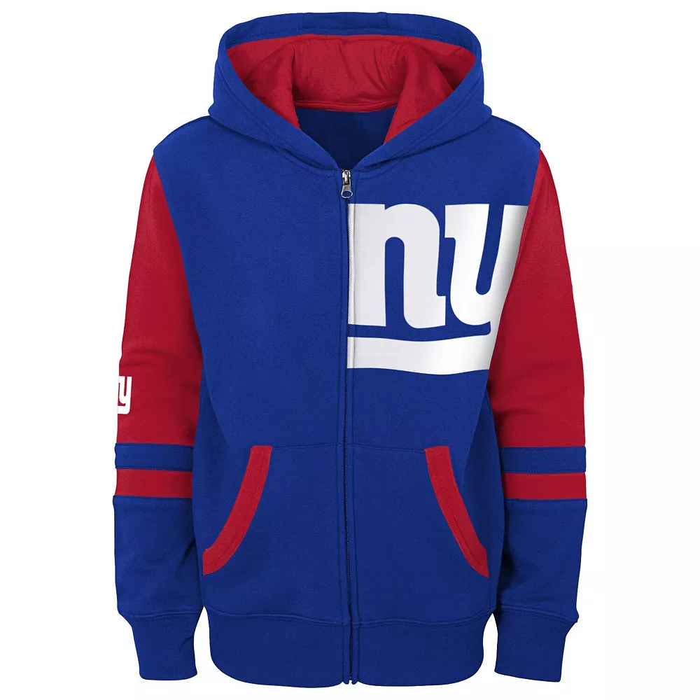 Preschool Royal New York Giants Stadium Full-Zip Hoodie 3 Preschool Royal New York Giants Stadium Full-Zip Hoodie - Image 3