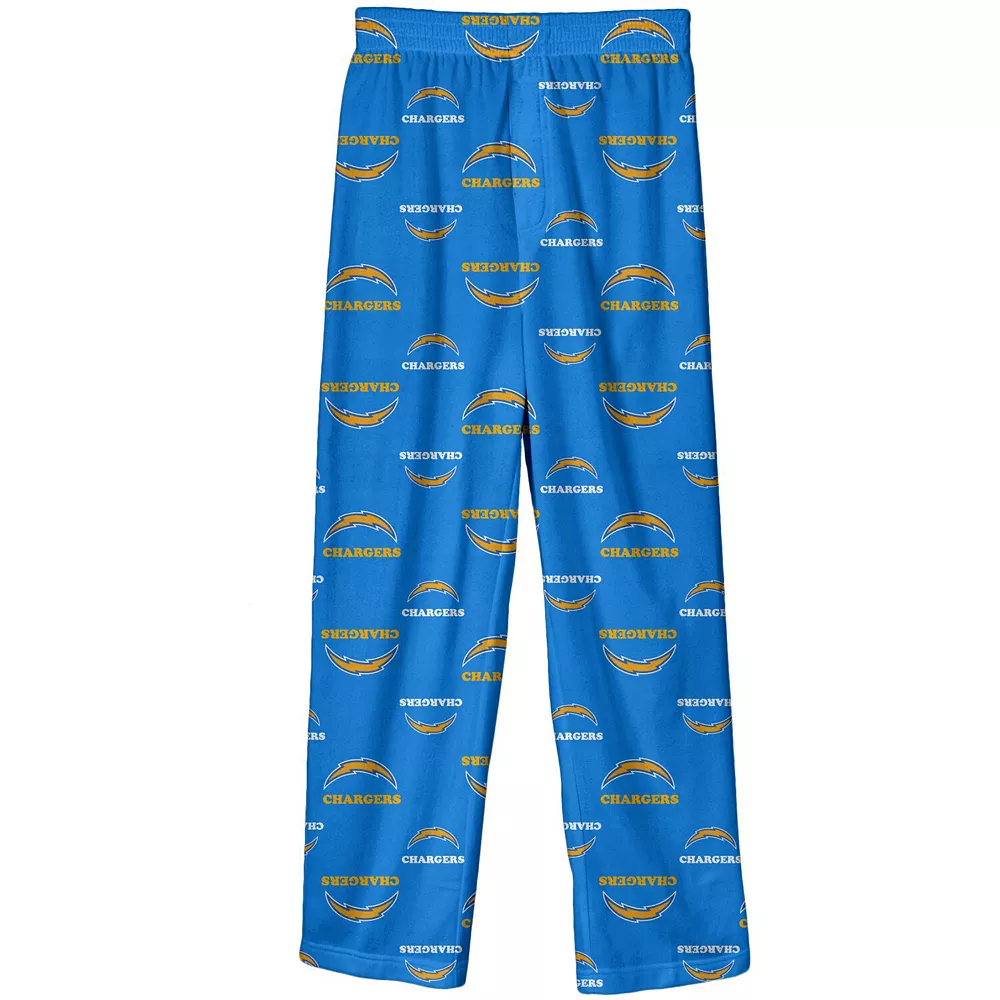 Youth Powder Blue Los Angeles Chargers Team Color Pajama Pants 1 Youth Powder Blue Los Angeles Chargers Team Color Pajama Pants