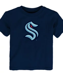 Toddler Navy Seattle Kraken Primary Logo T-Shirt