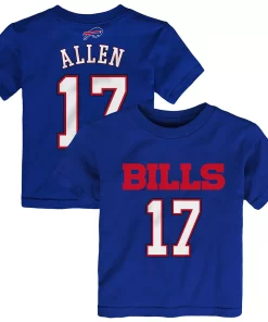 Toddler Josh Allen Royal Buffalo Bills Mainliner Player Name & Number T-Shirt -MLB Shop 4663916 ALT