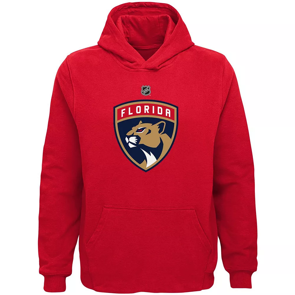 Youth Red Florida Panthers Primary Logo Pullover Hoodie 1 Youth Red Florida Panthers Primary Logo Pullover Hoodie