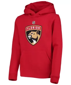 Youth Red Florida Panthers Primary Logo Pullover Hoodie 5 Youth Red Florida Panthers Primary Logo Pullover Hoodie -MLB Shop 4771043 ALT2