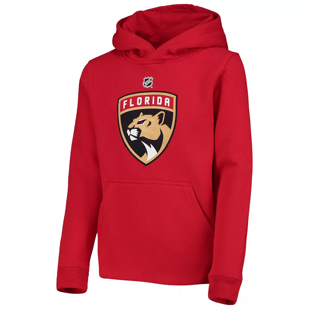 Youth Red Florida Panthers Primary Logo Pullover Hoodie 3 Youth Red Florida Panthers Primary Logo Pullover Hoodie - Image 3