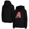 Youth Black Arizona Diamondbacks Primary Team Logo Pullover Hoodie
