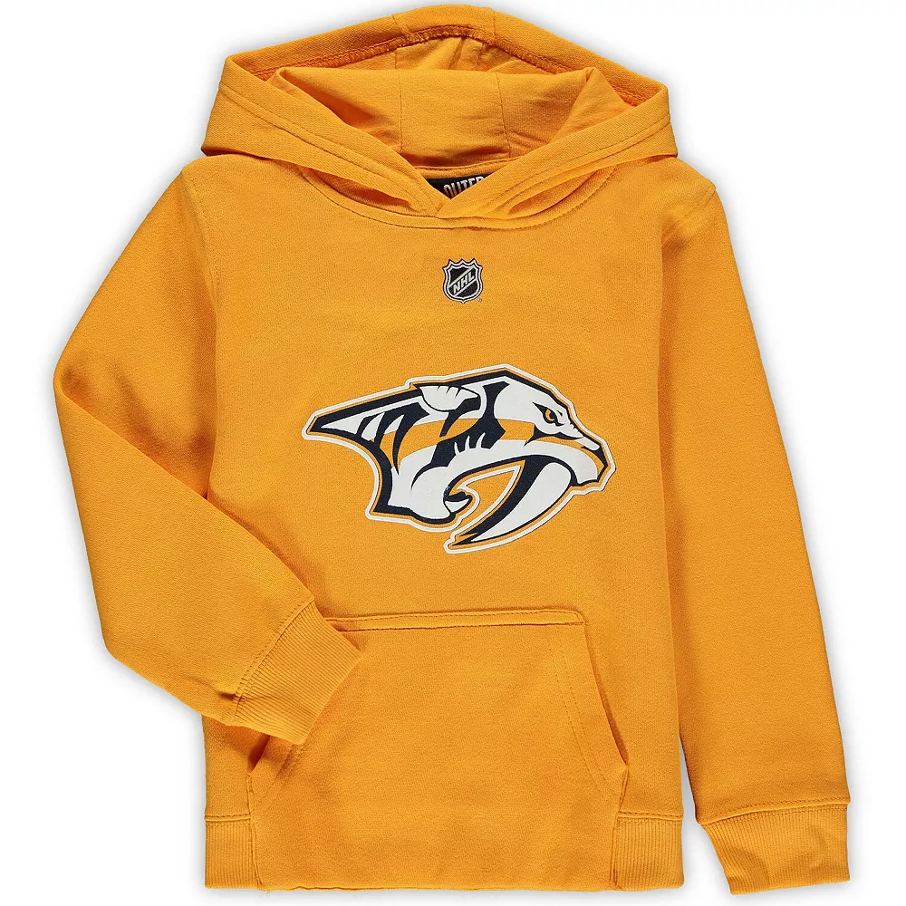 Preschool Gold Nashville Predators Primary Logo Pullover Hoodie 1 Preschool Gold Nashville Predators Primary Logo Pullover Hoodie