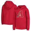 Youth Red Arizona Diamondbacks Primary Team Logo Pullover Hoodie