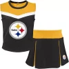 Youth Black/Gold Pittsburgh Steelers Two-Piece Spirit Cheerleader Set
