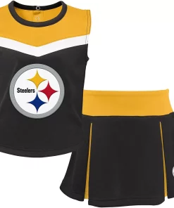 Youth Black/Gold Pittsburgh Steelers Two-Piece Spirit Cheerleader Set
