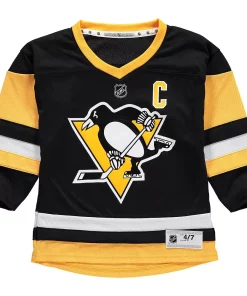 Preschool Sidney Crosby Black Pittsburgh Penguins Replica Player Jersey 5 Preschool Sidney Crosby Black Pittsburgh Penguins Replica Player Jersey -MLB Shop 4793875 ALT2