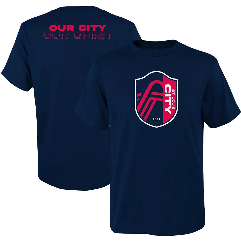 Youth Navy St. Louis City SC Our City T-Shirt 1 Youth Navy St. Louis City SC Our City T-Shirt