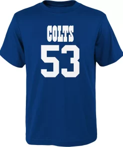 Youth Darius Leonard Royal Indianapolis Colts Mainliner Name & Number T-Shirt 5 Youth Darius Leonard Royal Indianapolis Colts Mainliner Name & Number T-Shirt -MLB Shop 4823246 ALT2