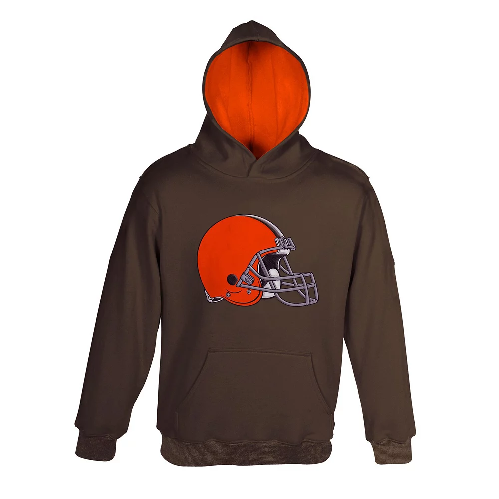 Toddler Brown Cleveland Browns Fan Gear Primary Logo Pullover Hoodie 1 Toddler Brown Cleveland Browns Fan Gear Primary Logo Pullover Hoodie