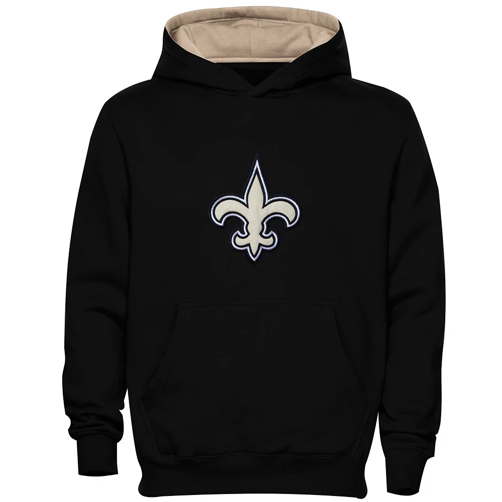 New Orleans Saints Preschool Fan Gear Primary Logo Pullover Hoodie - Black 1 New Orleans Saints Preschool Fan Gear Primary Logo Pullover Hoodie - Black
