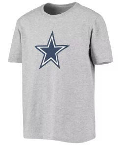 Youth Heathered Gray Dallas Cowboys Primary Logo T-Shirt 5 Youth Heathered Gray Dallas Cowboys Primary Logo T-Shirt -MLB Shop 4848435 ALT2