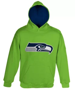 Preschool Neon Green Seattle Seahawks Fan Gear Prime Pullover Hoodie
