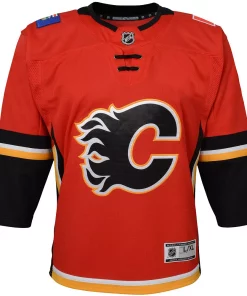 Alternative view of Youth Red Calgary Flames 2020/21 Alternate Premier Jersey
