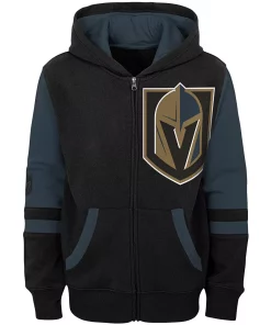 Toddler Black Vegas Golden Knights Faceoff Fleece Full-Zip Hoodie Jacket 5 Toddler Black Vegas Golden Knights Faceoff Fleece Full-Zip Hoodie Jacket -MLB Shop 4860339 ALT2