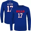 Youth Josh Allen Royal Buffalo Bills Mainliner Player Name & Number Long Sleeve T-Shirt