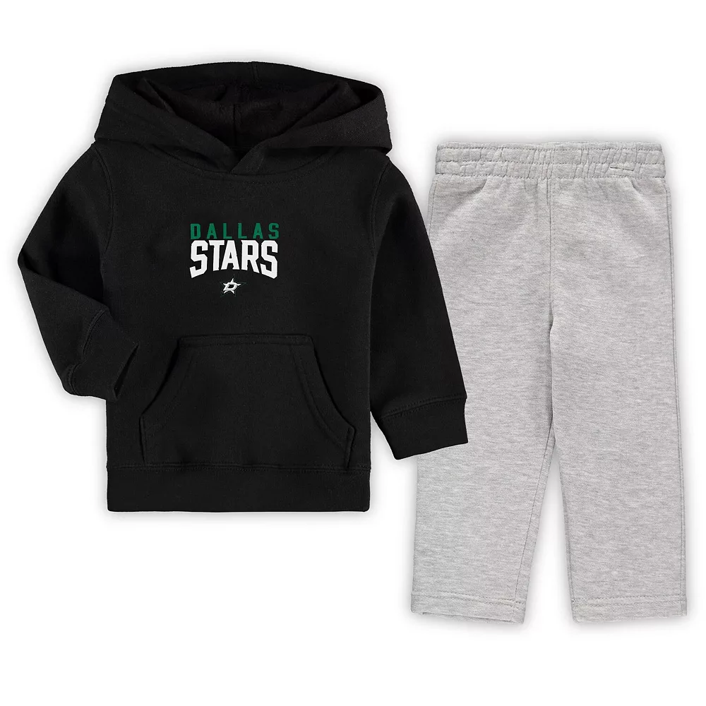 Toddler Black/Heathered Gray Dallas Stars Fan Flare Pullover Hoodie & Pants Set 1 Toddler Black/Heathered Gray Dallas Stars Fan Flare Pullover Hoodie & Pants Set