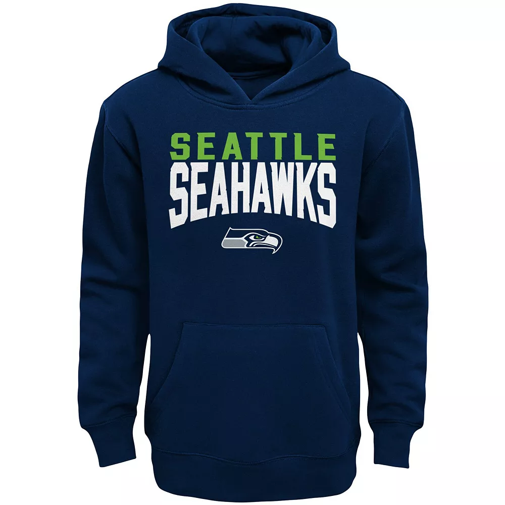 Toddler College Navy/Heathered Gray Seattle Seahawks Fan Flare Pullover Hoodie and Sweatpants Set 3 Toddler College Navy/Heathered Gray Seattle Seahawks Fan Flare Pullover Hoodie and Sweatpants Set - Image 3