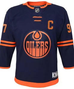 Youth Connor McDavid Navy Edmonton Oilers Alternate Premier Player Jersey 5 Youth Connor McDavid Navy Edmonton Oilers Alternate Premier Player Jersey -MLB Shop 4902733 ALT2