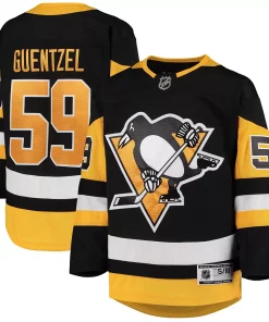 Youth Jake Guentzel Black Pittsburgh Penguins Home Premier Player Jersey -MLB Shop 4902840 ALT
