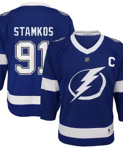 Alternative view of Toddler Steven Stamkos Blue Tampa Bay Lightning Replica Player Jersey