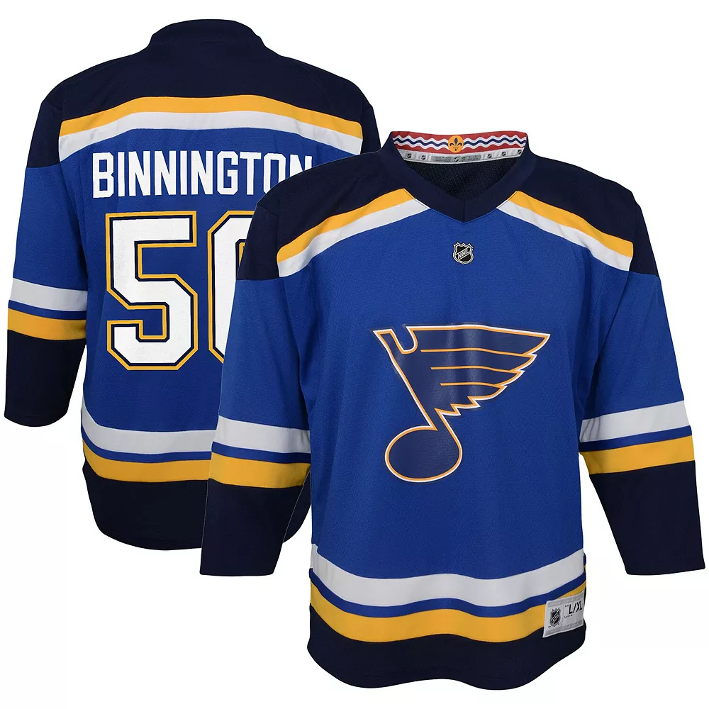 Preschool Jordan Binnington Blue St. Louis Blues Home Replica Player Jersey 1 Preschool Jordan Binnington Blue St. Louis Blues Home Replica Player Jersey
