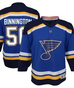 Alternative view of Preschool Jordan Binnington Blue St. Louis Blues Home Replica Player Jersey