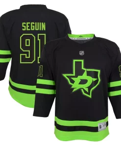 Youth Tyler Seguin Black Dallas Stars 2020/21 Alternate Replica Player Jersey