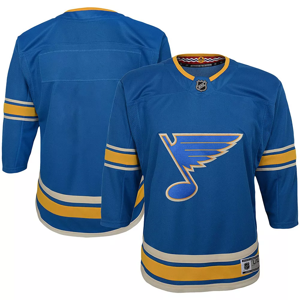 Youth Blue St. Louis Blues 2018/19 Alternate Premier Jersey 1 Youth Blue St. Louis Blues 2018/19 Alternate Premier Jersey