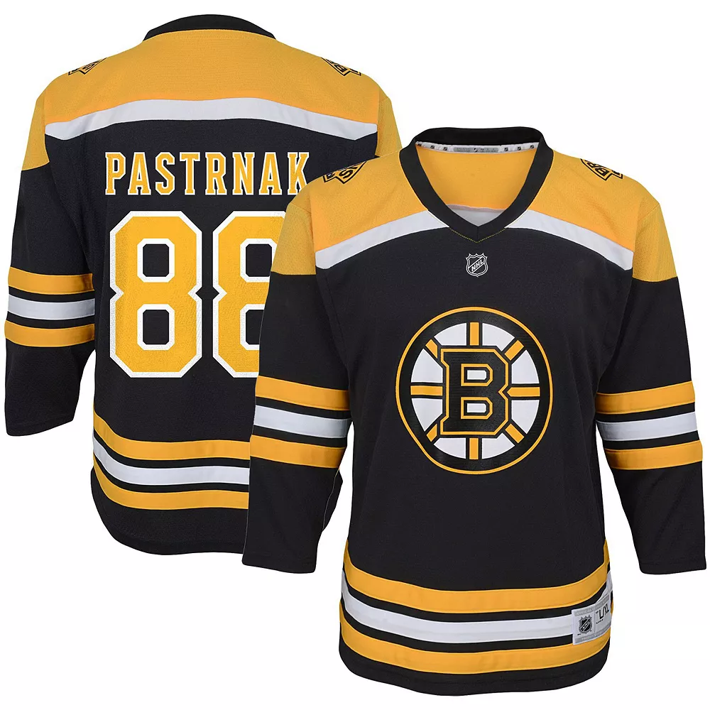 Preschool David Pastrnak Black Boston Bruins Home Replica Player Jersey 1 Preschool David Pastrnak Black Boston Bruins Home Replica Player Jersey