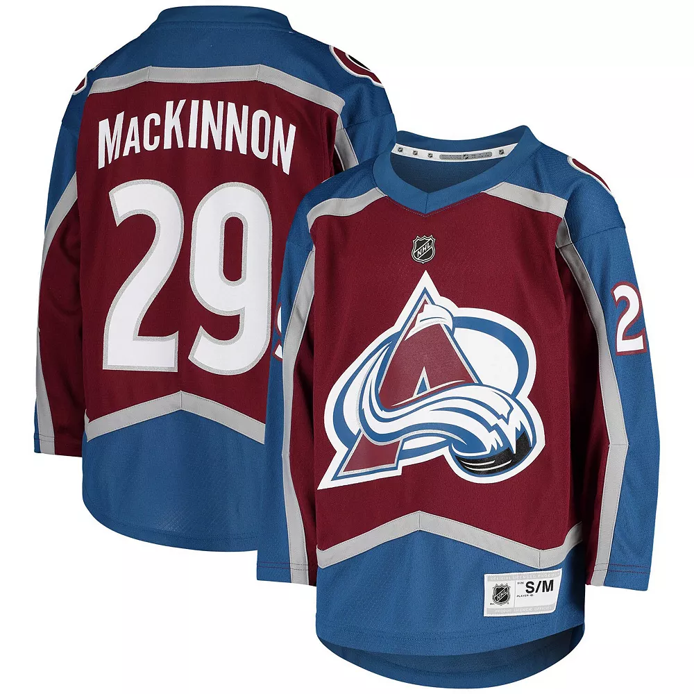 Youth Nathan MacKinnon Burgundy Colorado Avalanche Home Replica Player Jersey 2 Youth Nathan MacKinnon Burgundy Colorado Avalanche Home Replica Player Jersey - Image 2