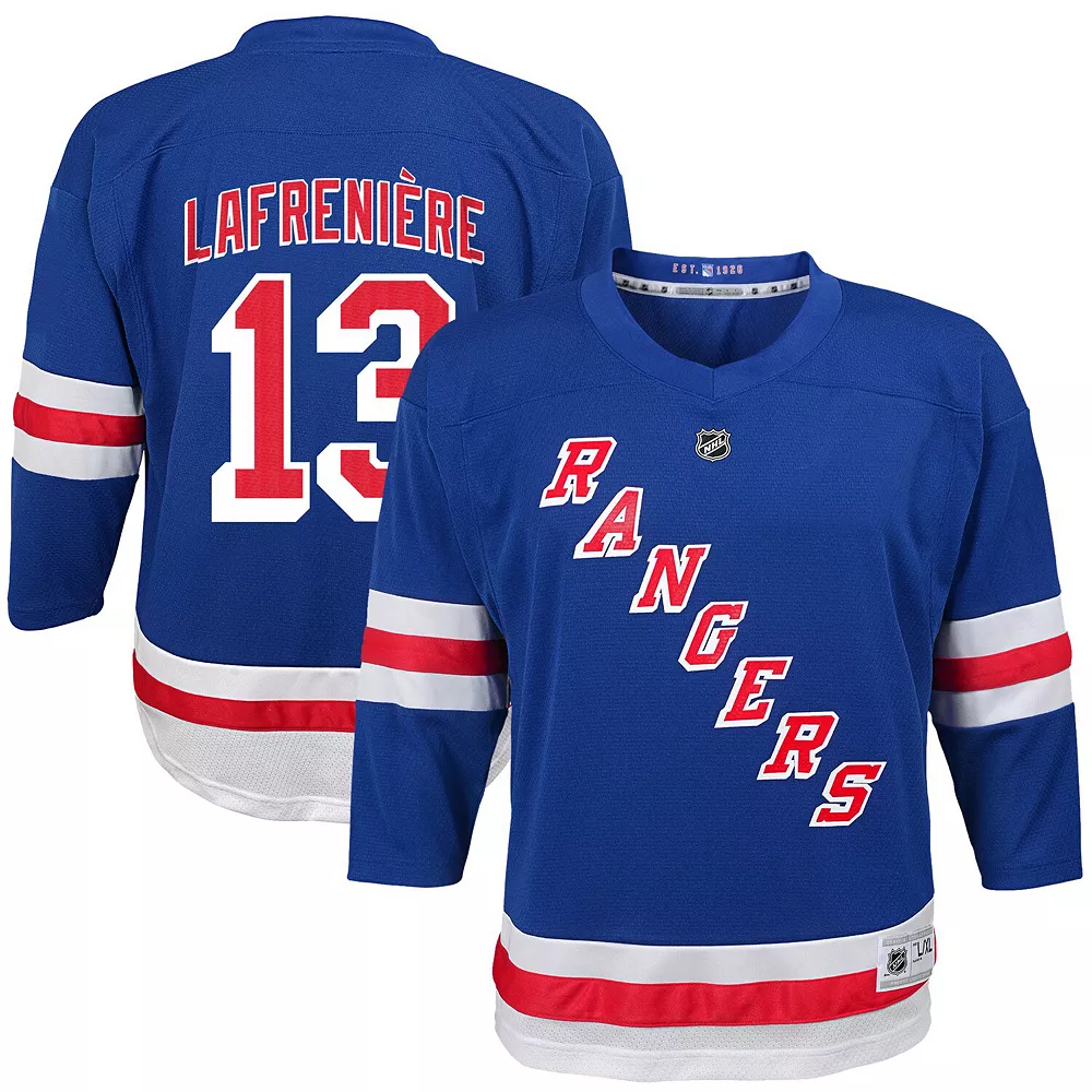 Preschool Alexis Lafrenière Blue New York Rangers Home Replica Player Jersey 1 Preschool Alexis Lafrenière Blue New York Rangers Home Replica Player Jersey