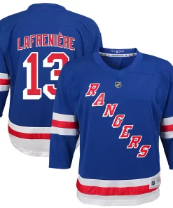 Alternative view of Preschool Alexis Lafrenière Blue New York Rangers Home Replica Player Jersey