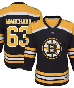 Youth Brad Marchand Black Boston Bruins Home Replica Player Jersey