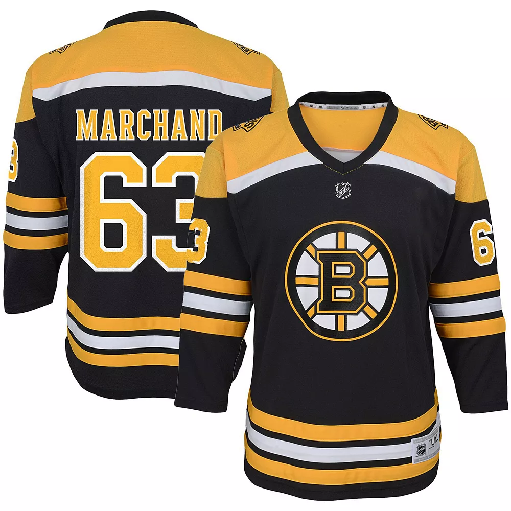 Youth Brad Marchand Black Boston Bruins Home Replica Player Jersey 2 Youth Brad Marchand Black Boston Bruins Home Replica Player Jersey - Image 2