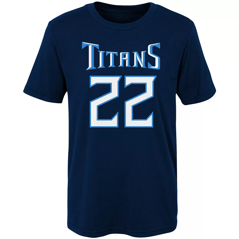 Preschool Navy Derrick Henry Tennessee Titans Mainliner Player Name & Number T-Shirt 3 Preschool Navy Derrick Henry Tennessee Titans Mainliner Player Name & Number T-Shirt - Image 3
