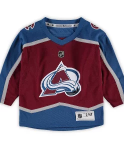 Toddler Nathan MacKinnon Burgundy Colorado Avalanche Home Replica Player Jersey -MLB Shop 4906742 ALT2