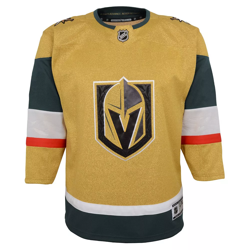 Preschool Gold Vegas Golden Knights 2020/21 Alternate Premier Jersey 3 Preschool Gold Vegas Golden Knights 2020/21 Alternate Premier Jersey - Image 3