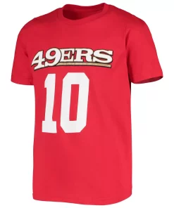 Youth Jimmy Garoppolo Scarlet San Francisco 49ers Mainliner Name & Number T-Shirt 5 Youth Jimmy Garoppolo Scarlet San Francisco 49ers Mainliner Name & Number T-Shirt -MLB Shop 4917693 ALT2