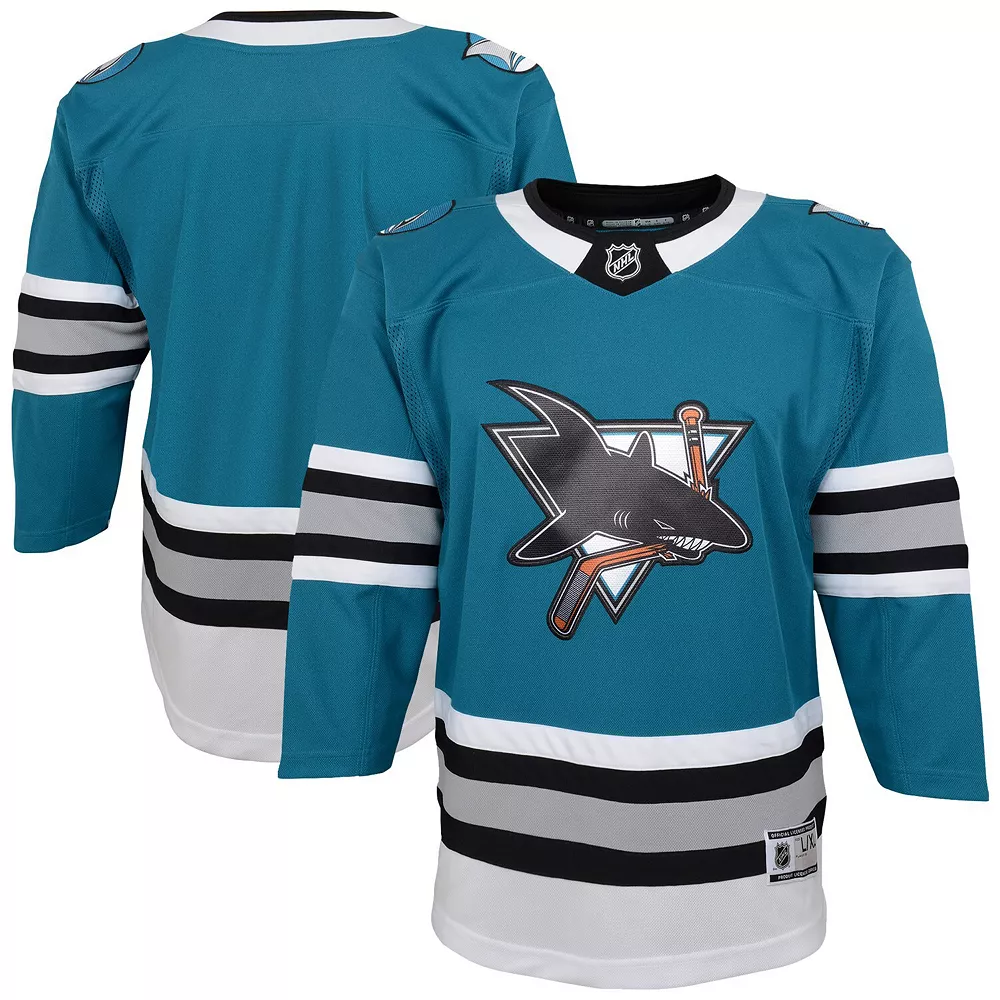 Youth Teal San Jose Sharks 30th Anniversary Premier Jersey 1 Youth Teal San Jose Sharks 30th Anniversary Premier Jersey