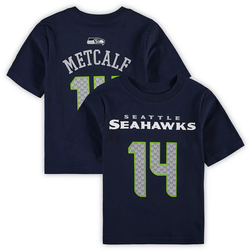 Preschool DK Metcalf College Navy Seattle Seahawks Mainliner Player Name & Number T-Shirt 1 Preschool DK Metcalf College Navy Seattle Seahawks Mainliner Player Name & Number T-Shirt