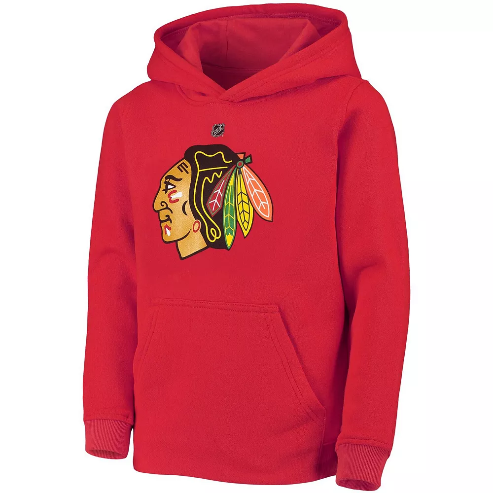 Youth Red Chicago Blackhawks Primary Logo Pullover Hoodie 3 Youth Red Chicago Blackhawks Primary Logo Pullover Hoodie - Image 3