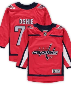 Alternative view of Preschool TJ Oshie Red Washington Capitals Home Premier Player Jersey