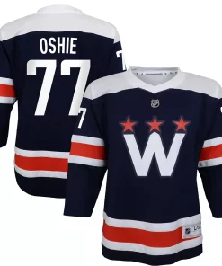 Alternative view of Youth TJ Oshie Navy Washington Capitals 2020/21 Alternate Replica Player Jersey